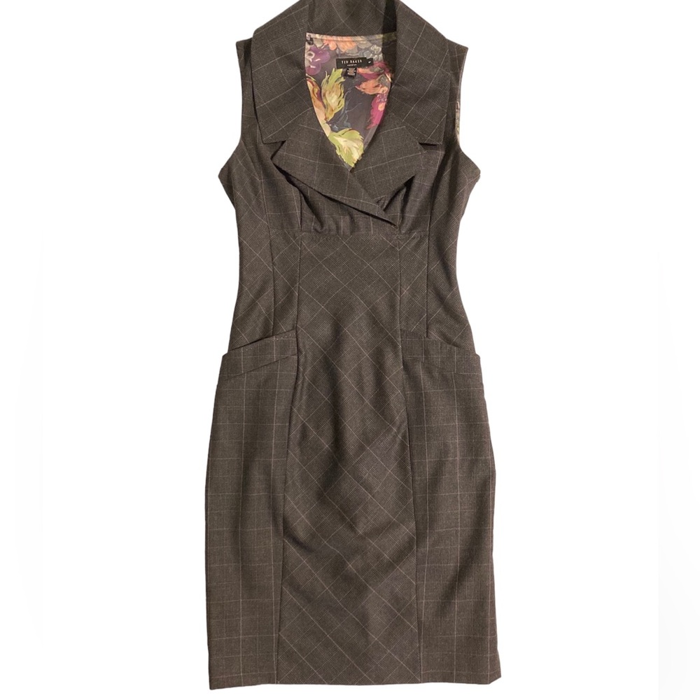 Ted Baker London Midi Plaid Dress